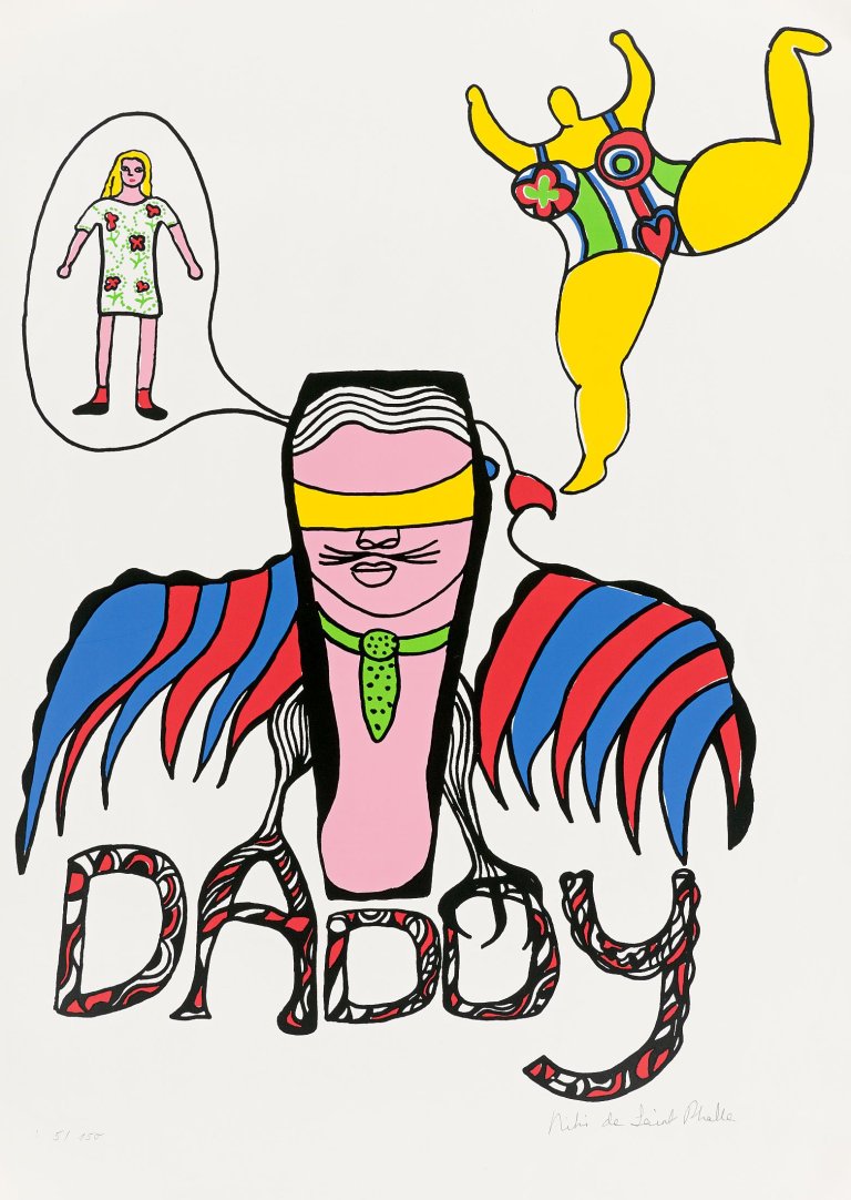 Auf diesem Bild ist das folgende Kunstwerk zu sehen: Niki de Saint Phalle. „Daddy“. 1973.