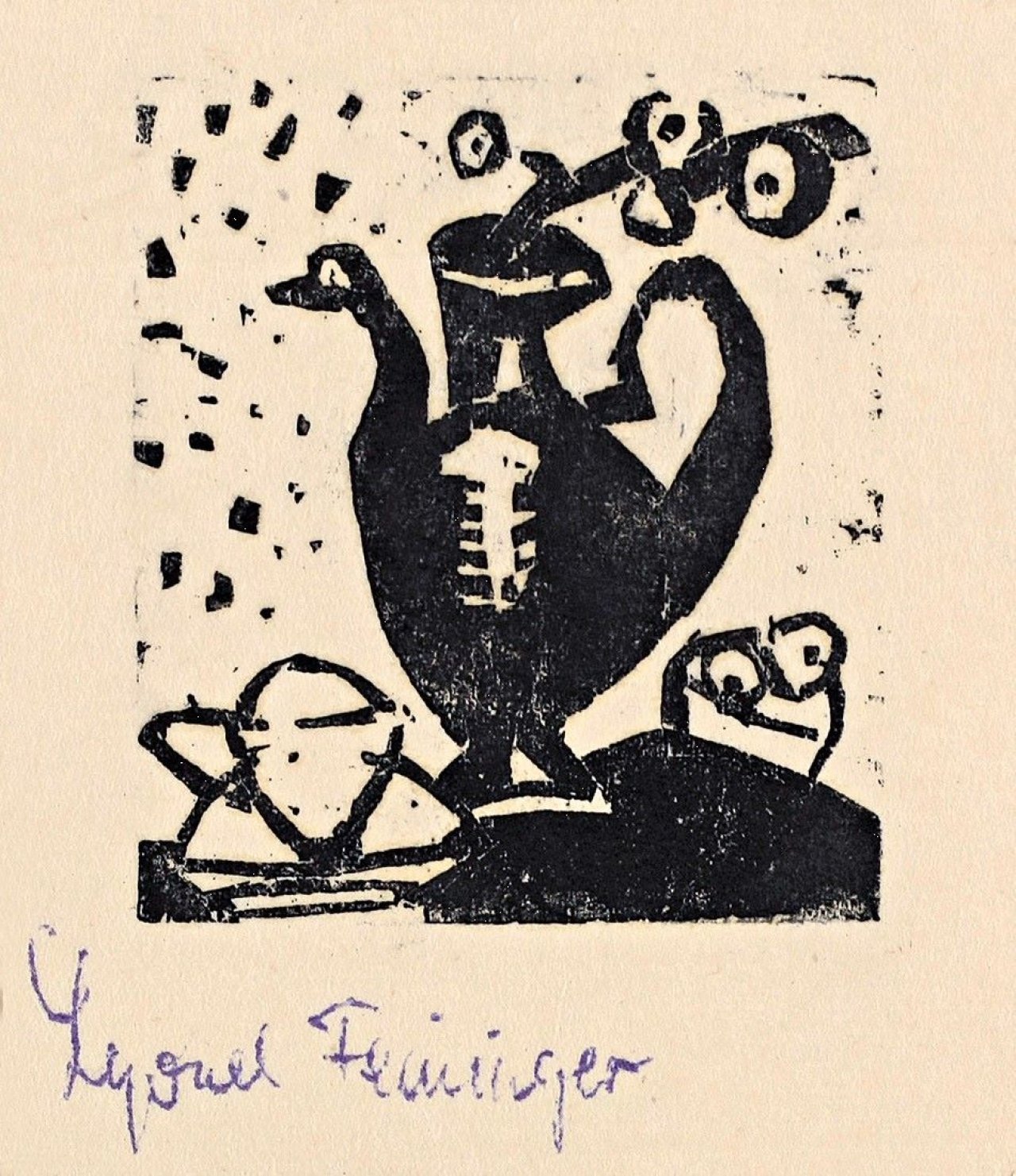 Auf diesem Bild ist das folgende Kunstwerk zu sehen: Lyonel Feininger. „Stilleben mit Krug“. 1936.