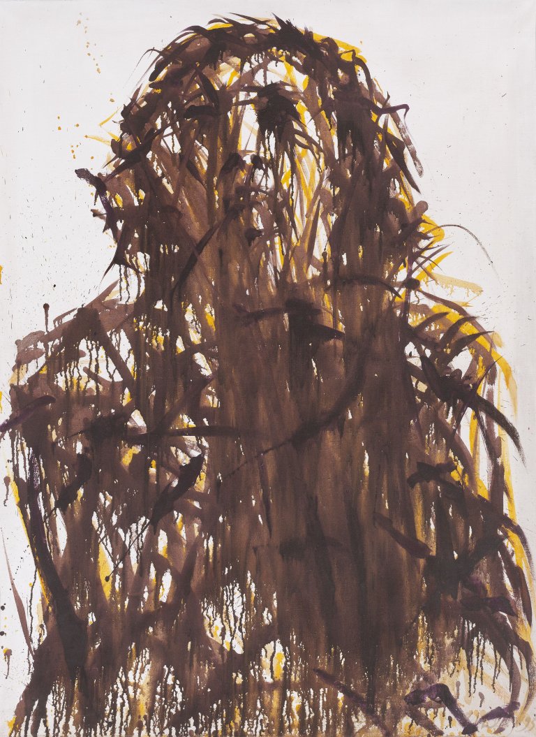 Auf diesem Bild ist das folgende Kunstwerk zu sehen: Max Uhlig. Porträt. 1995.
