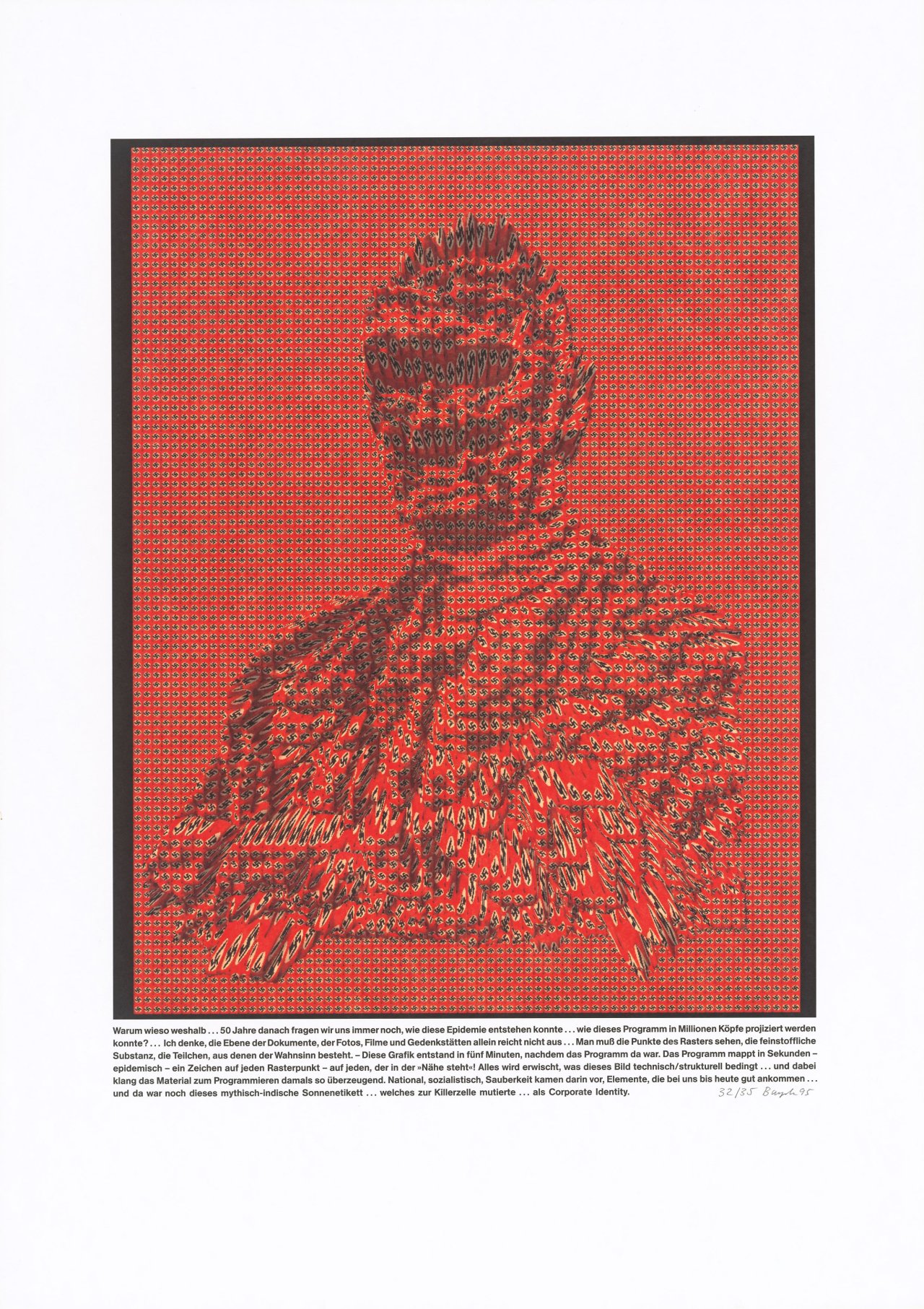 Auf diesem Bild ist das folgende Kunstwerk zu sehen: Thomas Bayrle. „Corporate Identity“. 1995.