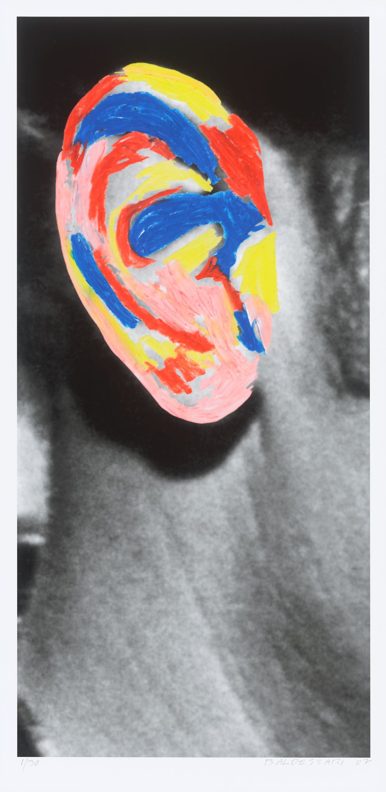 Auf diesem Bild ist das folgende Kunstwerk zu sehen: John Baldessari. „Noses & Ears, Etc.: Beethoven's Ear“. 2007.