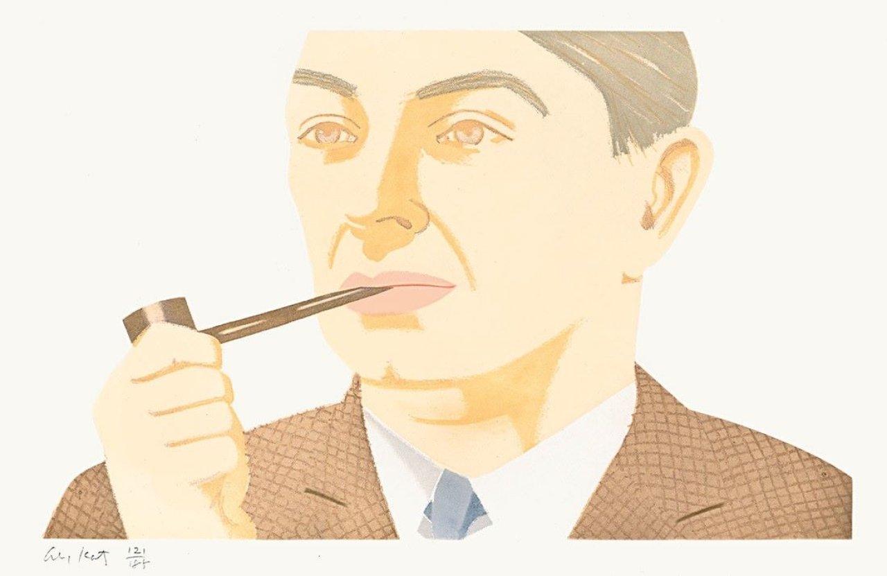 This picture shows the following artwork: Alex Katz. „Man with Pipe“. 1984.