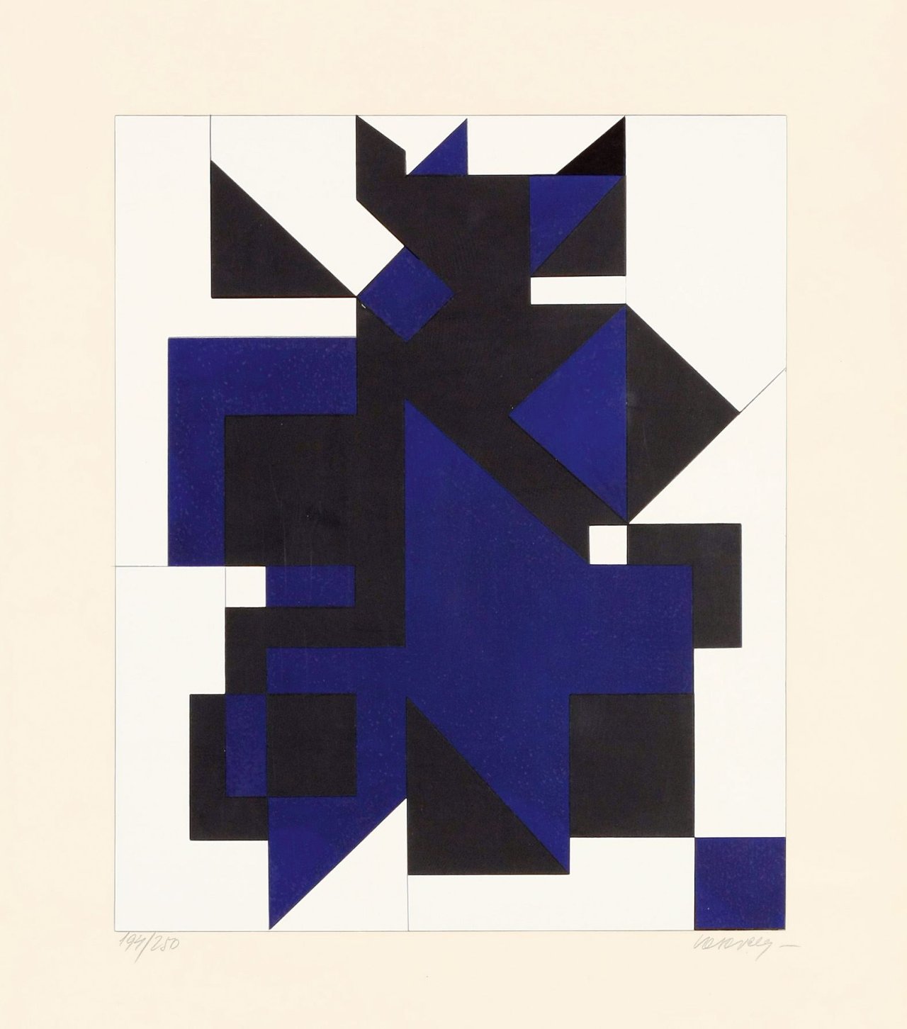 Auf diesem Bild ist das folgende Kunstwerk zu sehen: Victor Vasarely. „Utica“. 1958.