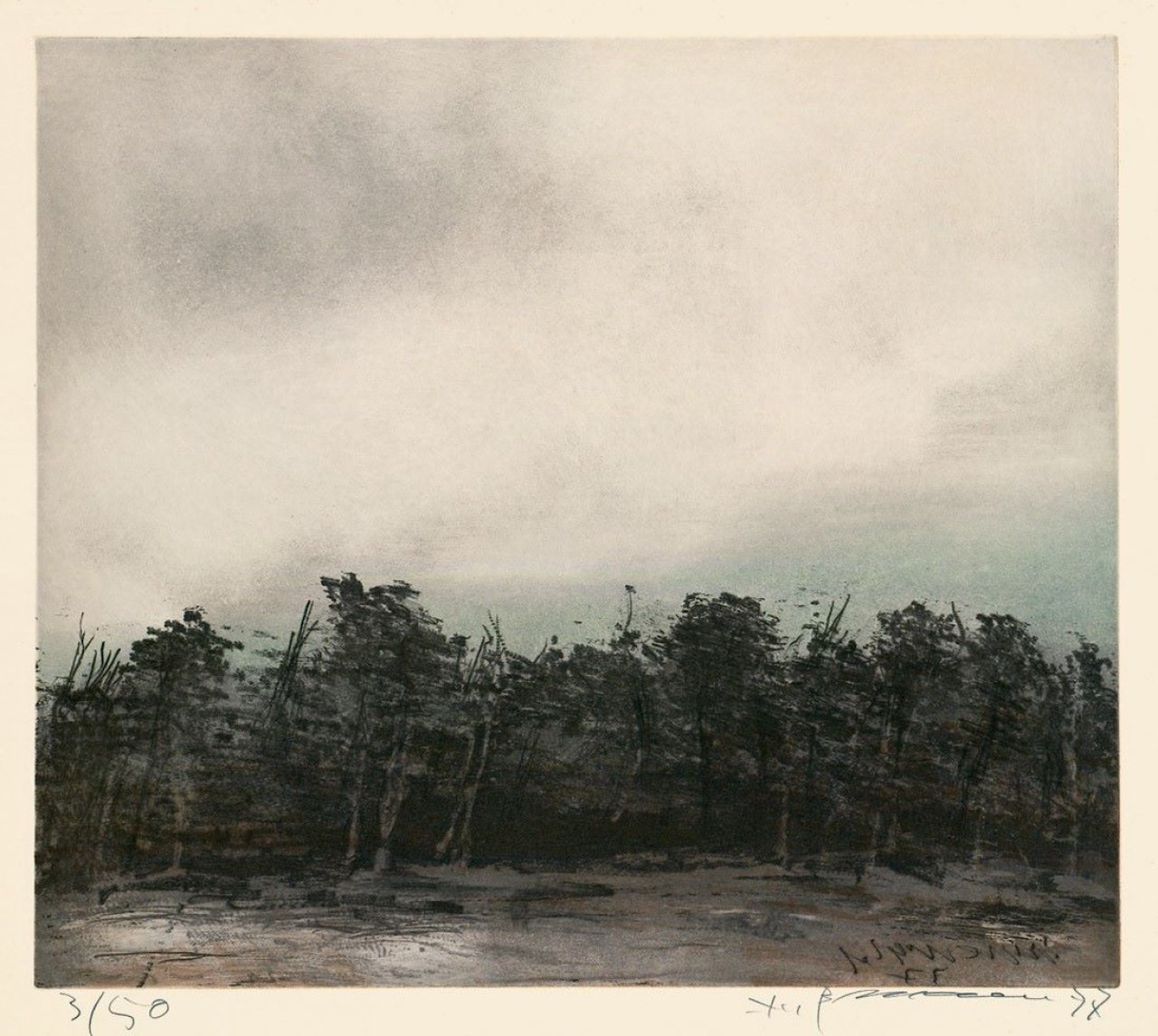 This picture shows the following artwork: Klaus Fußmann. „Grunewald“. 1977.