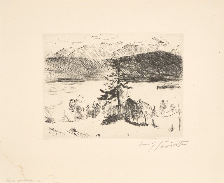 This picture shows the following artwork: Lovis Corinth. Lärche am Walchensee. 1923.