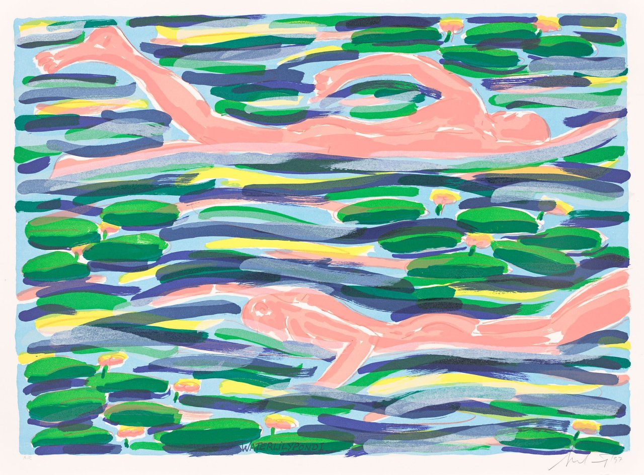 Auf diesem Bild ist das folgende Kunstwerk zu sehen:  Salomé. „WATERLILYPOND I“. 1997.