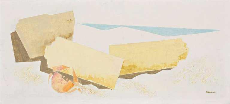 Auf diesem Bild ist das folgende Kunstwerk zu sehen: Siegfried Shalom Sebba. „Archäologie (Mittelmeer)“. 1961.