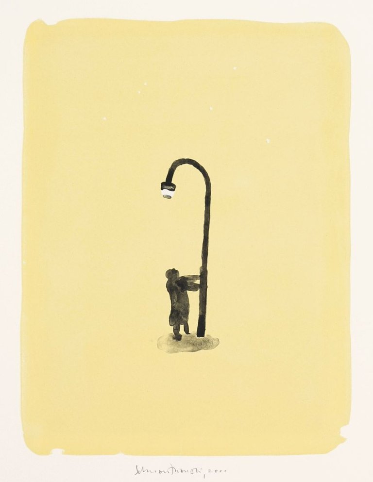 Auf diesem Bild ist das folgende Kunstwerk zu sehen: Norbert Schwontkowski. „Licht“ / „Stern” / „Im Dom“ / „Der kalte Blick der See“ / „Krone“ / „Früchte“. 2000.