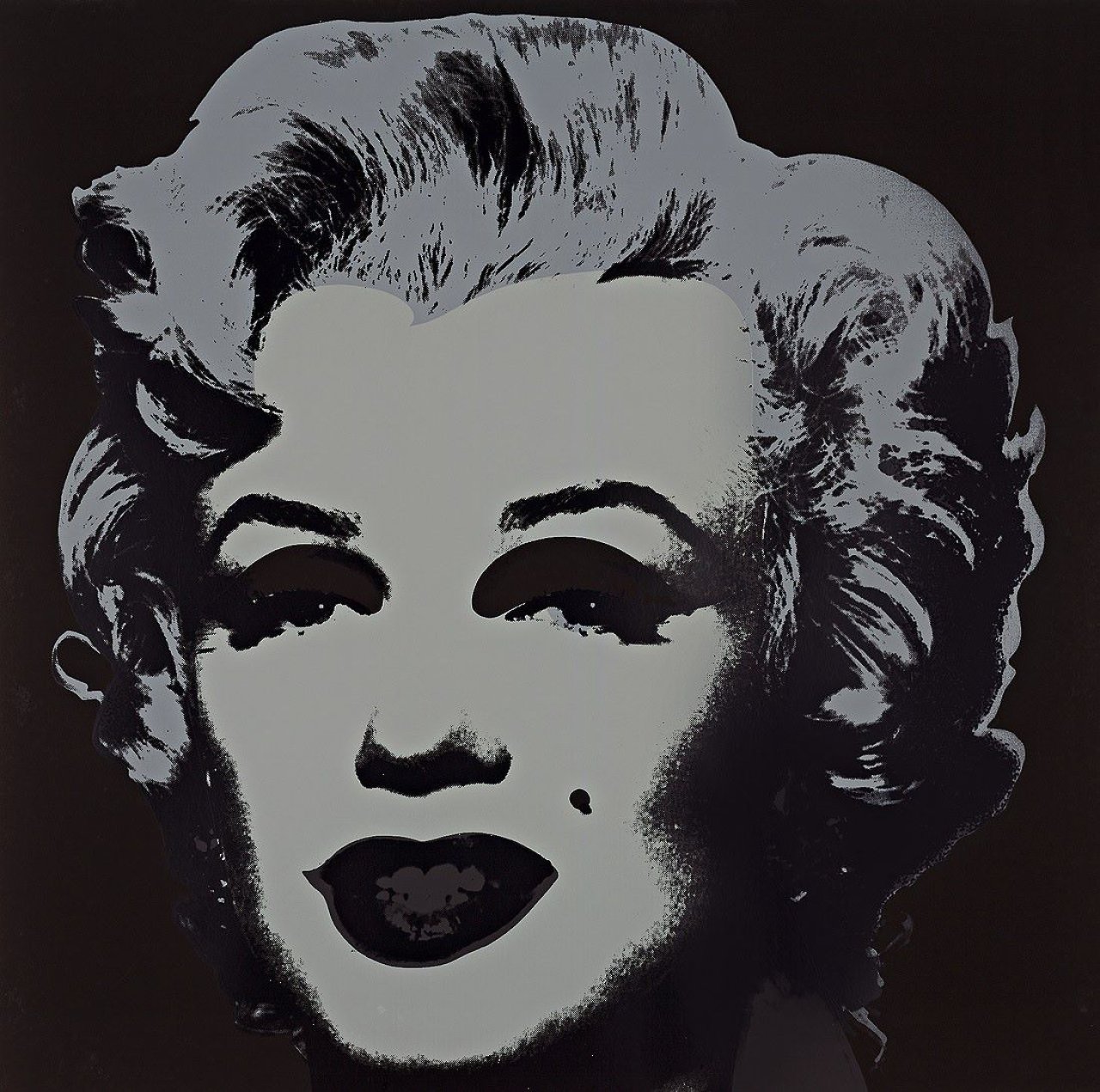 This picture shows the following artwork: Andy Warhol. „Marilyn Monroe“. 1970er Jahre.