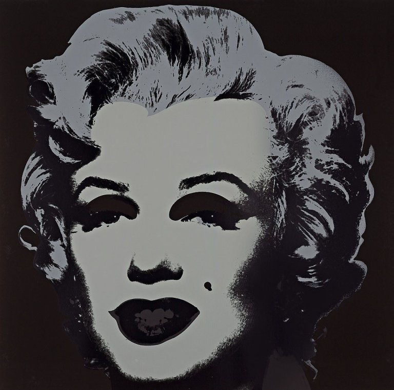 This picture shows the following artwork: Andy Warhol. „Marilyn Monroe“. 1970er Jahre.