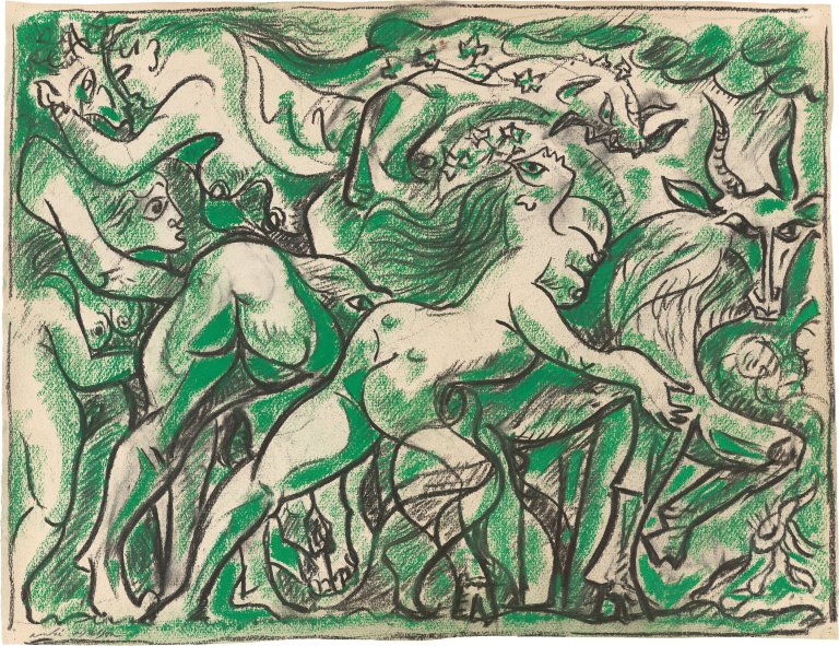 Auf diesem Bild ist das folgende Kunstwerk zu sehen: André Masson. La fête de Pan.