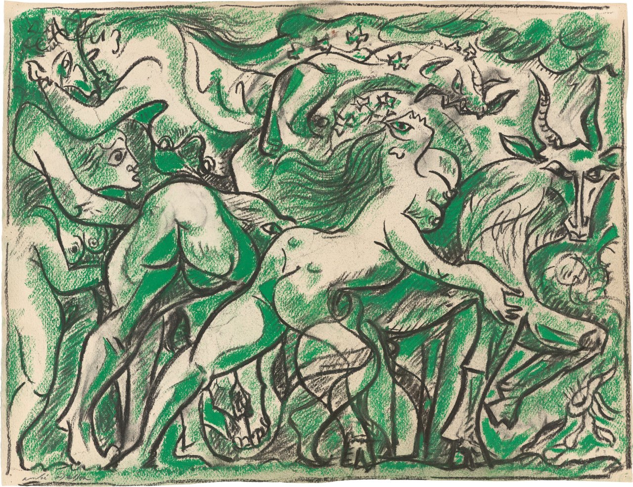 Auf diesem Bild ist das folgende Kunstwerk zu sehen: André Masson. La fête de Pan.