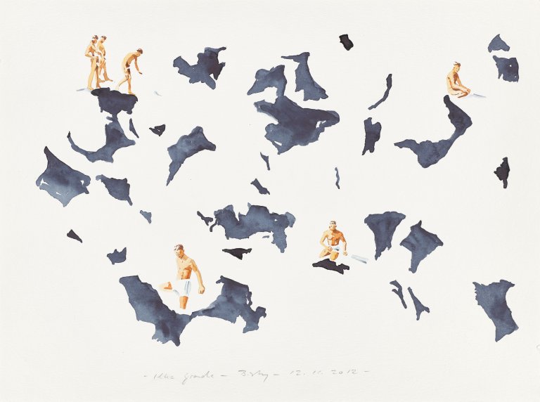 Auf diesem Bild ist das folgende Kunstwerk zu sehen: Norbert Bisky. „Ilha Grande“. 2012.