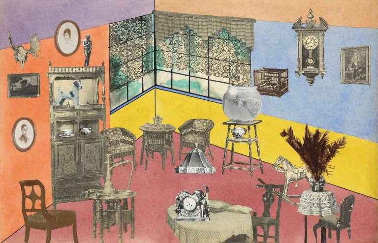 Auf diesem Bild ist das folgende Kunstwerk zu sehen: Karl Hermann Trinkaus. „die frau als schöpferin" oder „die neue wohnung". Um 1925/30.
