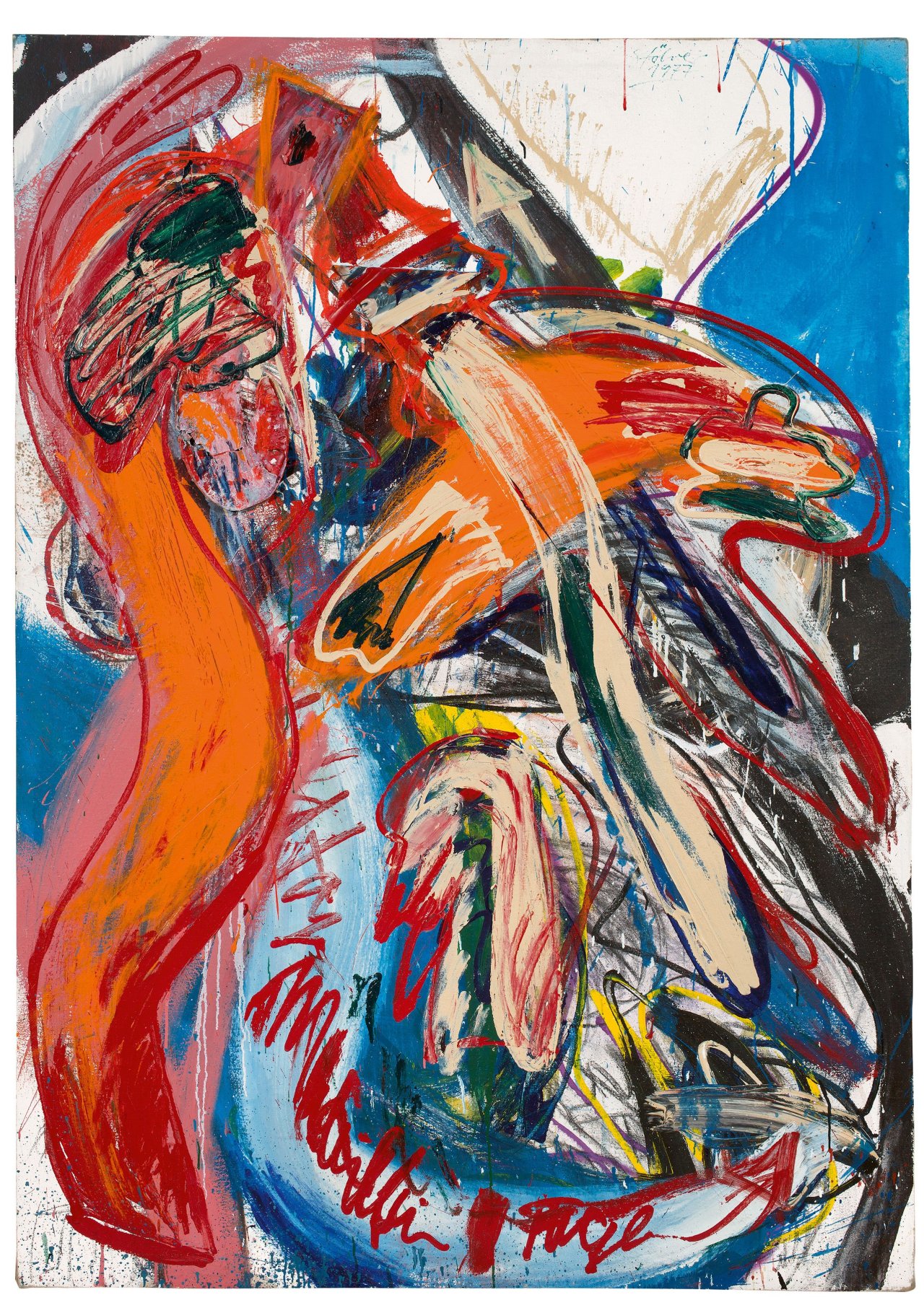 Auf diesem Bild ist das folgende Kunstwerk zu sehen: Walter Stöhrer. „Familientage“. 1977.