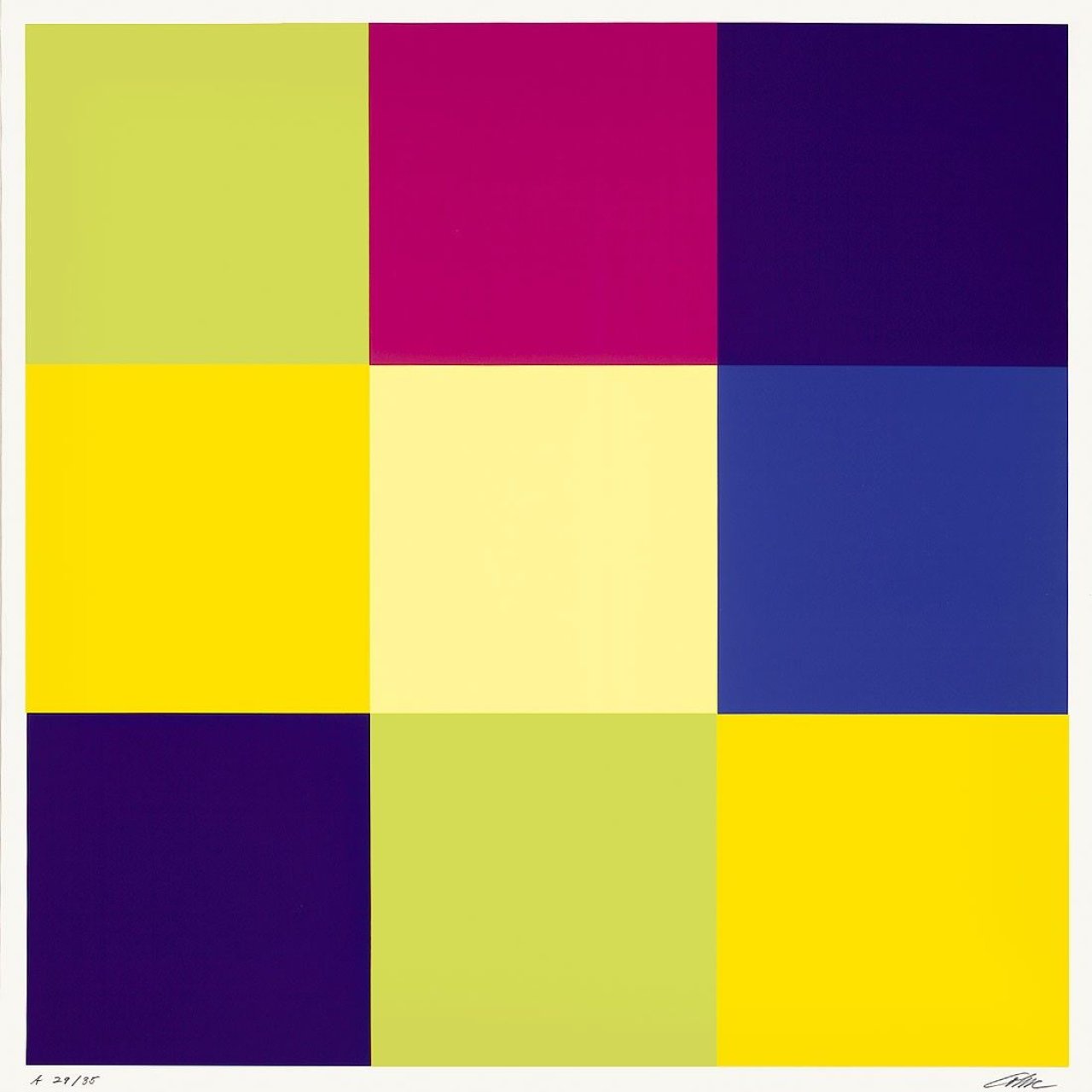 Auf diesem Bild ist das folgende Kunstwerk zu sehen: Richard Paul Lohse. „Modulare Ordnungen - Serielle Ordnungen“ (Mappe A). 1976.