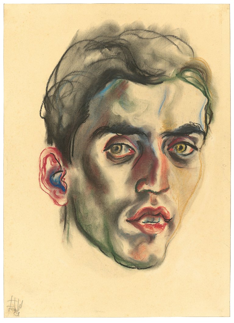 Auf diesem Bild ist das folgende Kunstwerk zu sehen: Elfriede Lohse-Wächtler. „Porträt Wolbers“. 1929.