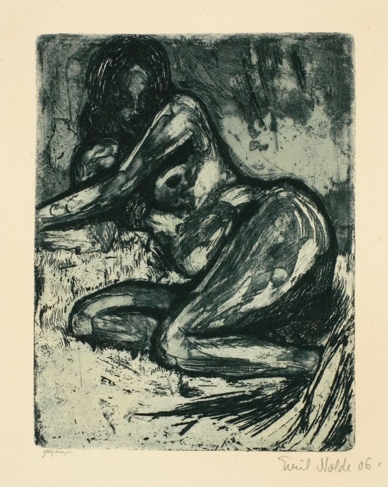 This picture shows the following artwork: Emil Nolde. „Akt“. 1906.