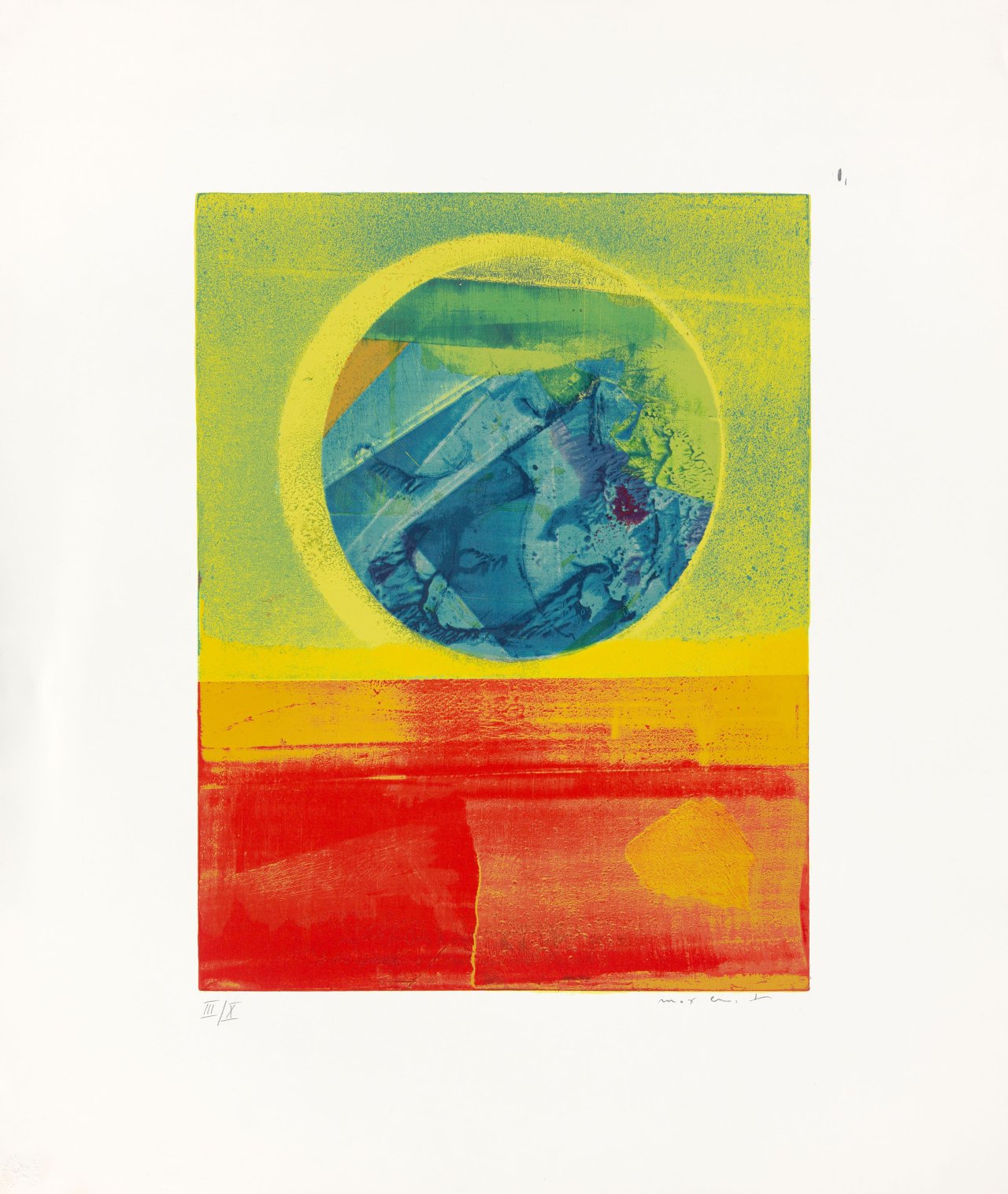 Auf diesem Bild ist das folgende Kunstwerk zu sehen: Max Ernst. „Die Hochzeit von Himmel und Erde“. 1970.