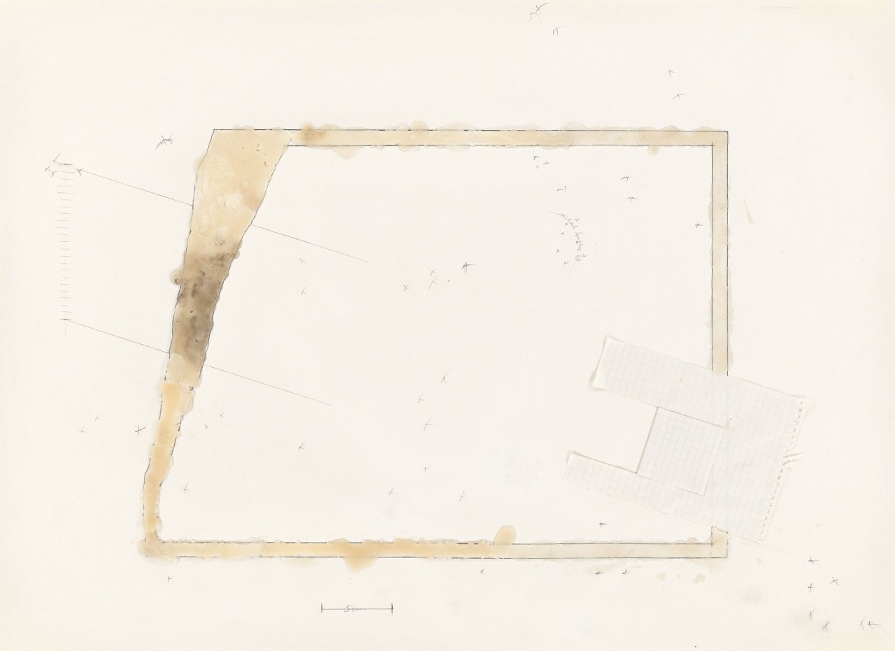 Auf diesem Bild ist das folgende Kunstwerk zu sehen: Michael Buthe. Ohne Titel. 1969.