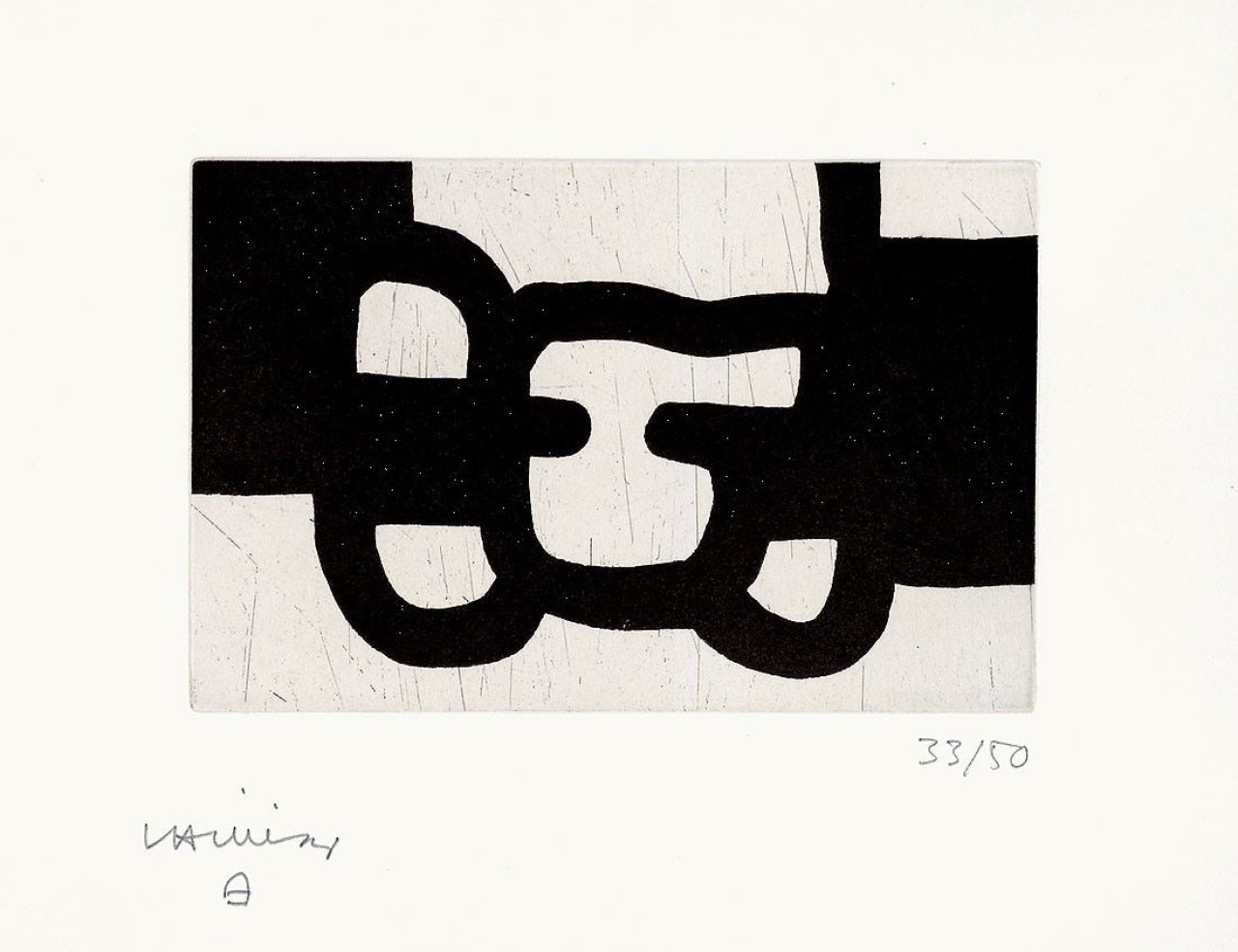 This picture shows the following artwork: Eduardo Chillida. „Antzo VI“. 1985.