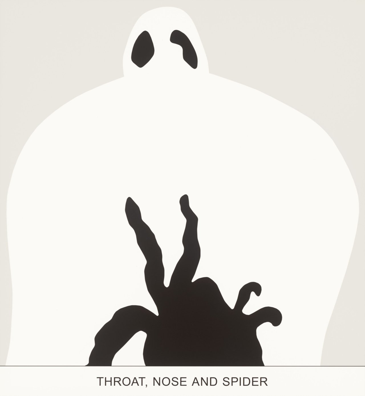 Auf diesem Bild ist das folgende Kunstwerk zu sehen: John Baldessari. „Sediment: Throat, Nose and Spider“. 2010.