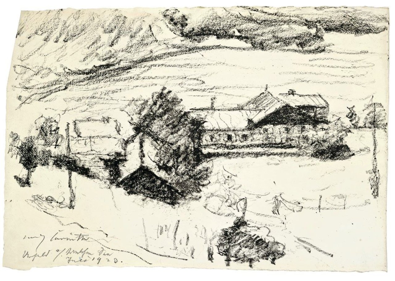 This picture shows the following artwork: Lovis Corinth. WALCHENSEE. 1923.