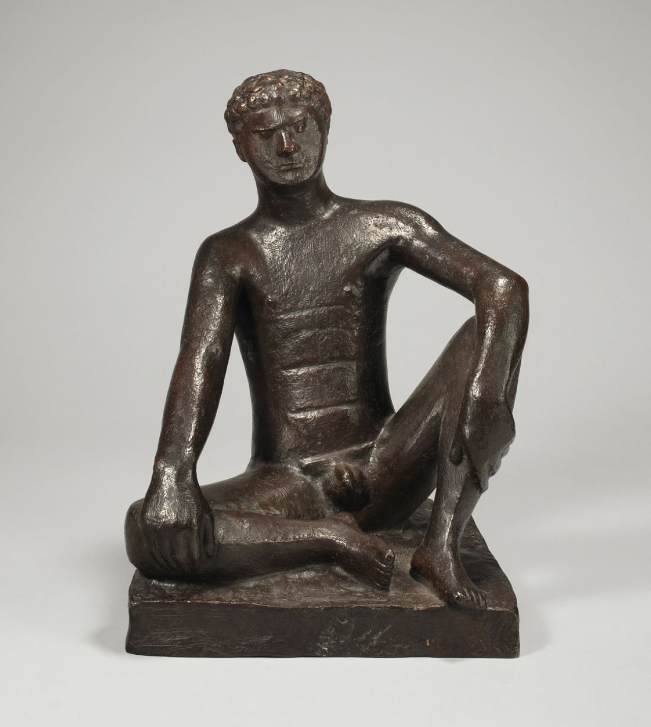 Auf diesem Bild ist das folgende Kunstwerk zu sehen: Gerhard Marcks. „Adam, sitzend“. 1947.