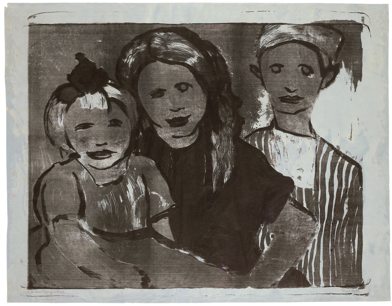 This picture shows the following artwork: Emil Nolde. „Fischerkinder“. 1926.