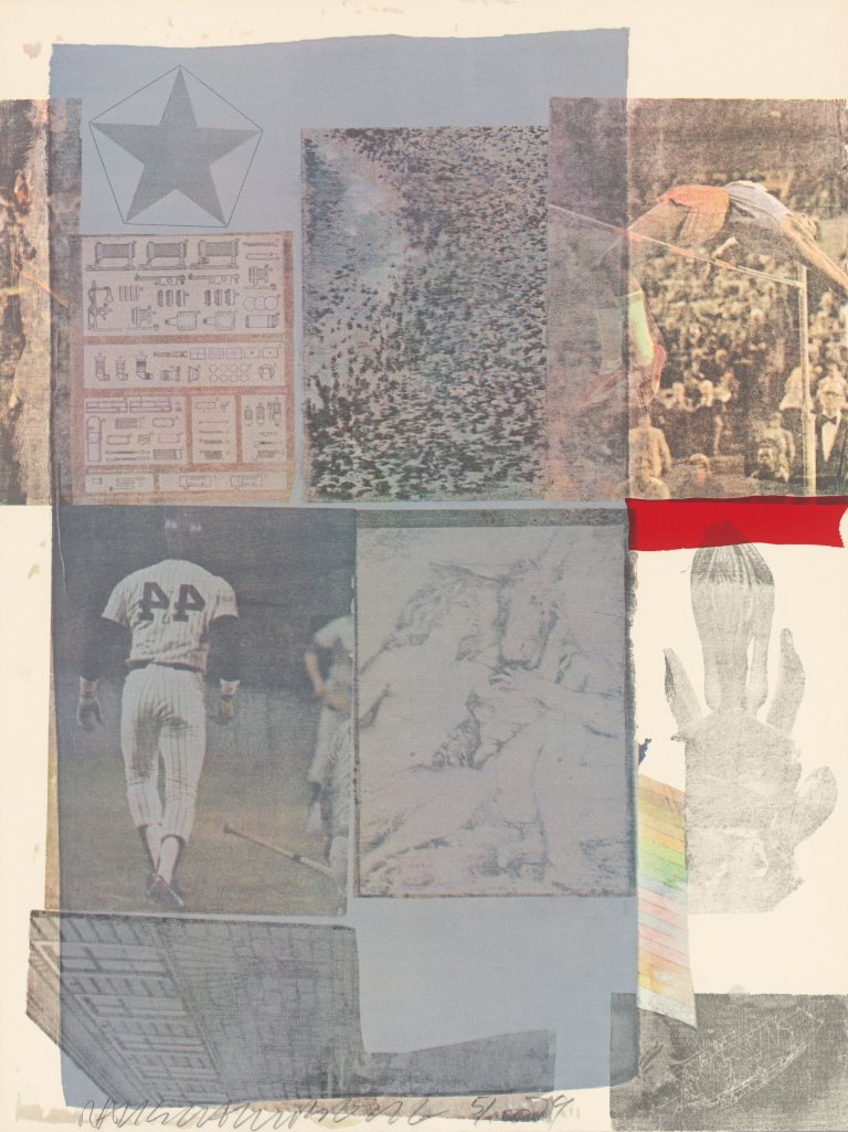 Auf diesem Bild ist das folgende Kunstwerk zu sehen: Robert Rauschenberg. „Back Out“. 1979.