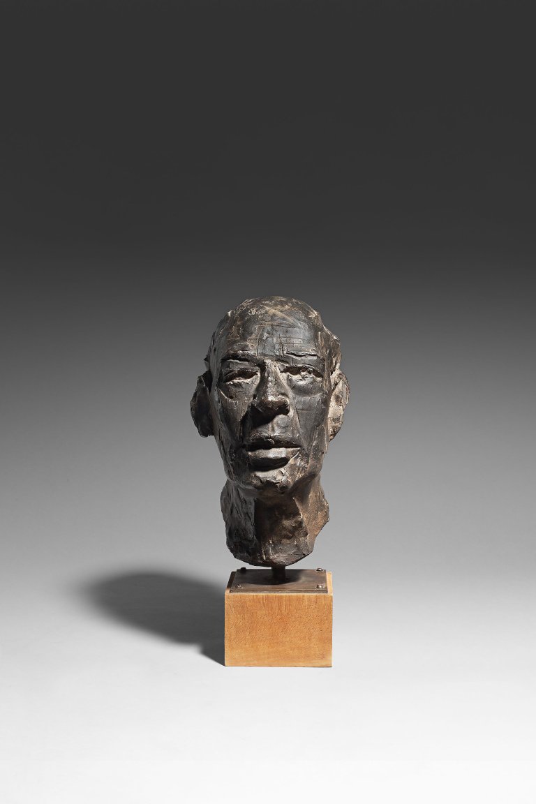 Auf diesem Bild ist das folgende Kunstwerk zu sehen: Marino Marini. „Bildnis Henry Miller“. 1961.