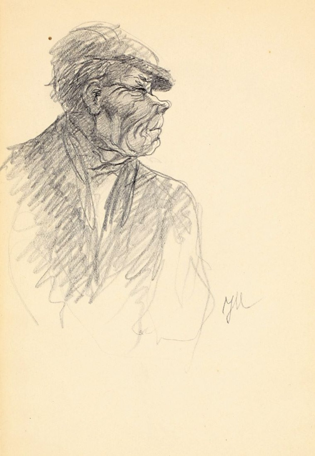 This picture shows the following artwork: Jeanne Mammen. Belgischer Kohlenarbeiter. Circa 1912/14.
