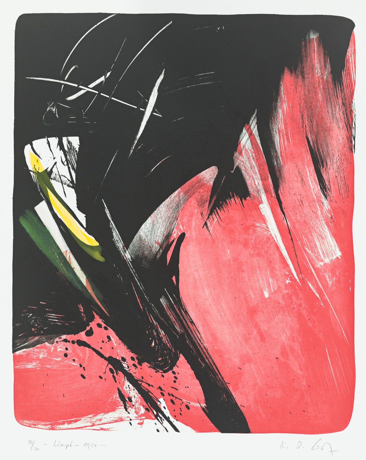 Auf diesem Bild ist das folgende Kunstwerk zu sehen: Karl Otto Götz. „Limph“. 1994.