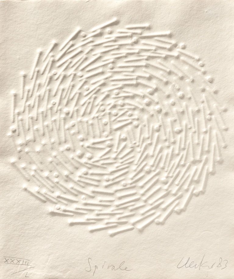 Auf diesem Bild ist das folgende Kunstwerk zu sehen: Günther Uecker. „Uecker“. 1983.