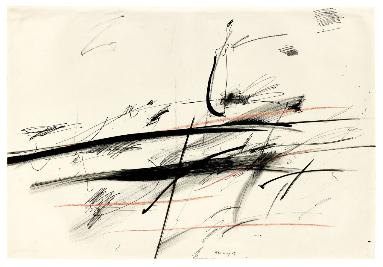 Auf diesem Bild ist das folgende Kunstwerk zu sehen: Peter Brüning. „Ohne Titel“. 1963.