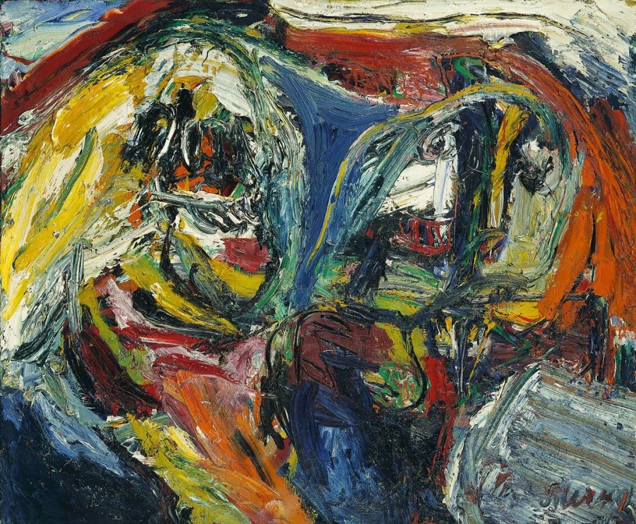 Auf diesem Bild ist das folgende Kunstwerk zu sehen: Helmut Sturm. Ohne Titel. Um 1961.