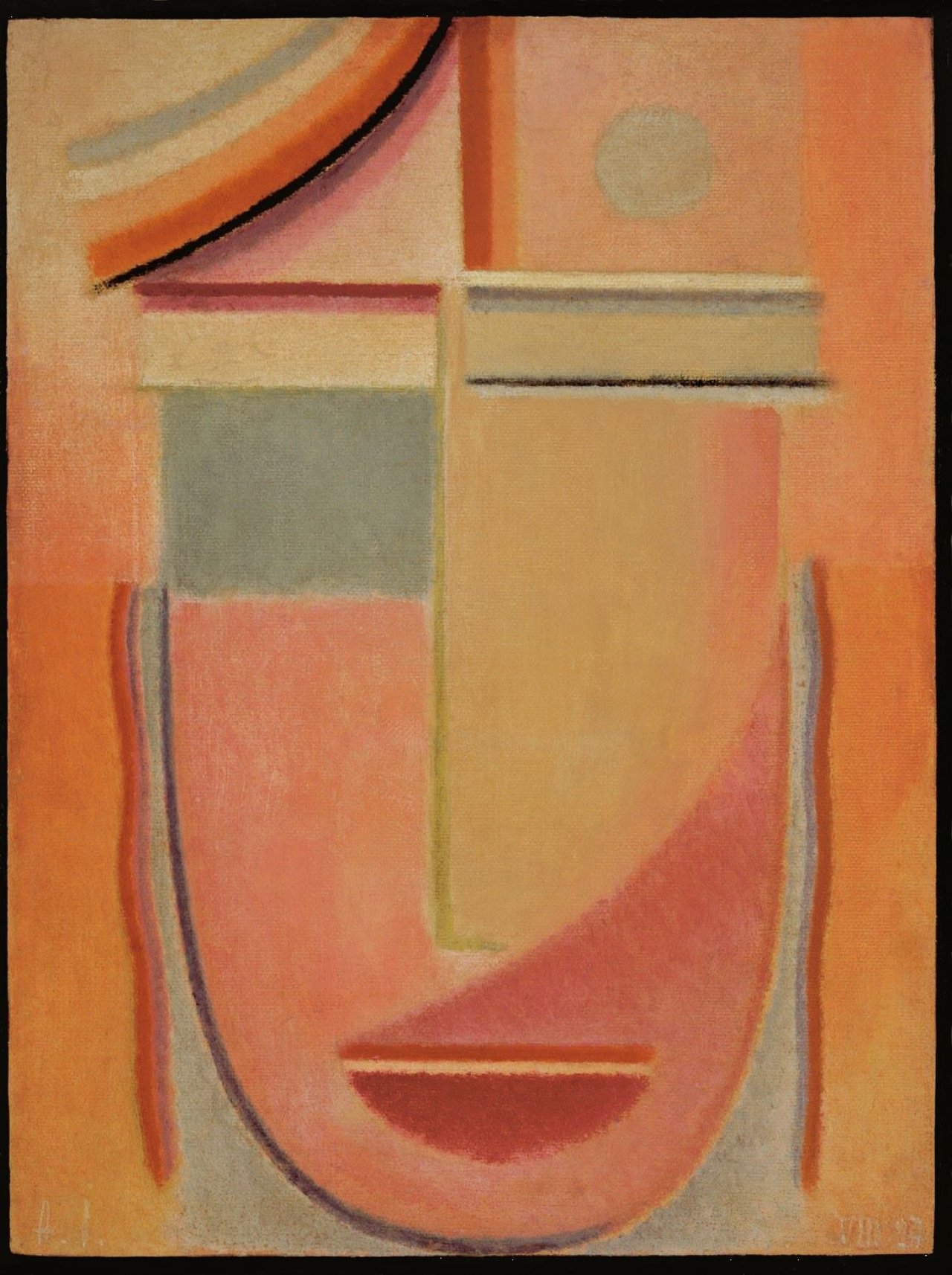 Auf diesem Bild ist das folgende Kunstwerk zu sehen: Alexej von Jawlensky. „Abstrakter Kopf: Morgen“. 1927.