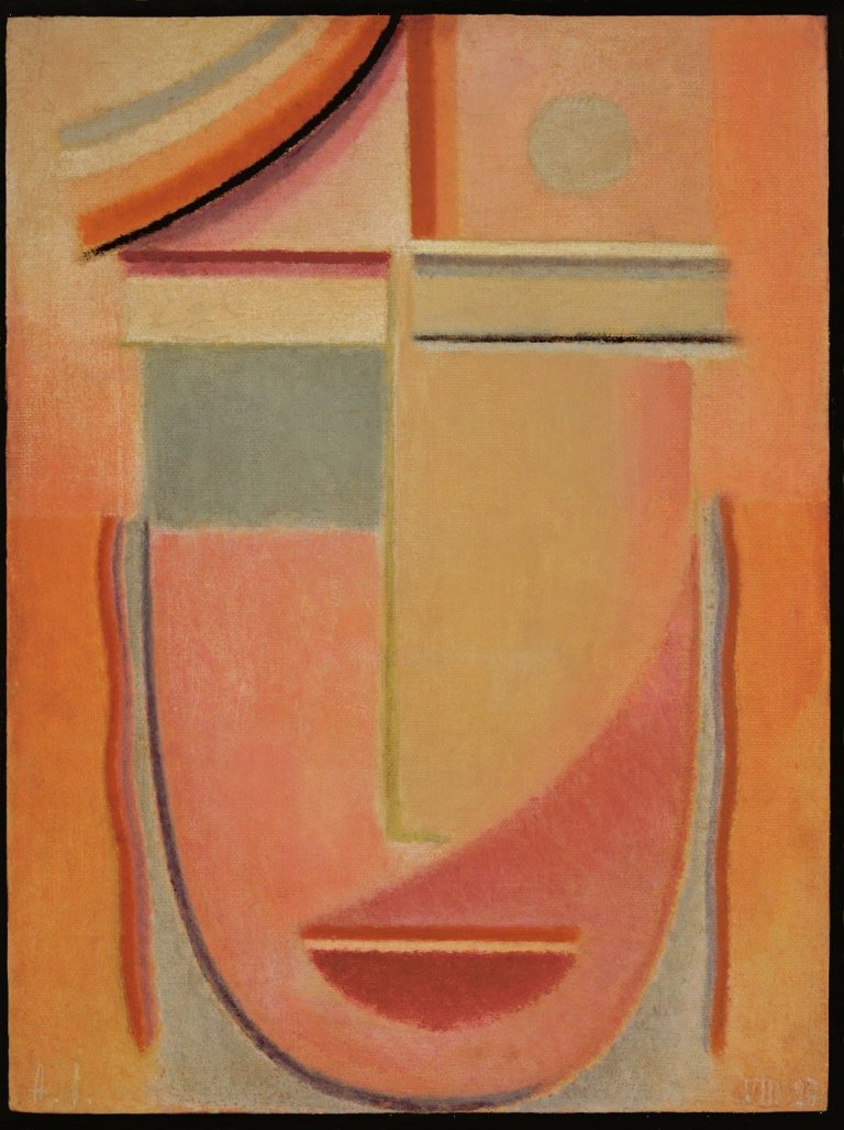 Auf diesem Bild ist das folgende Kunstwerk zu sehen: Alexej von Jawlensky. „Abstrakter Kopf: Morgen“. 1927.