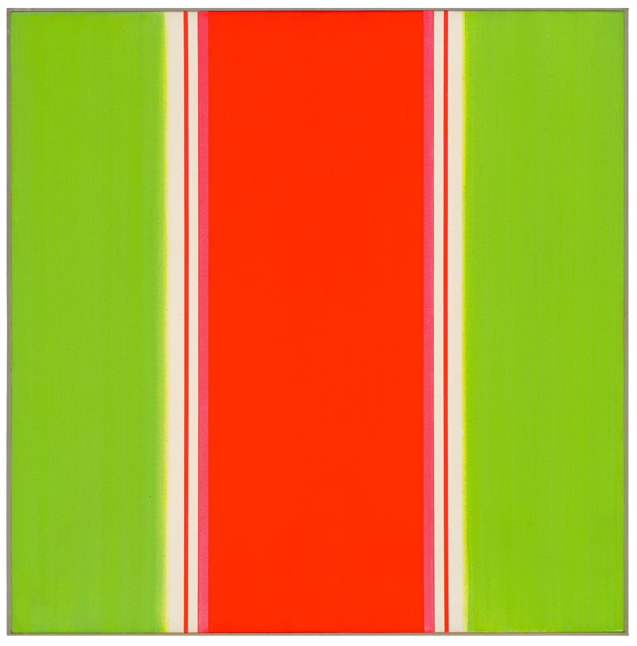 Auf diesem Bild ist das folgende Kunstwerk zu sehen: Günter Fruhtrunk. „ORIENTIERUNG I“. 1971.