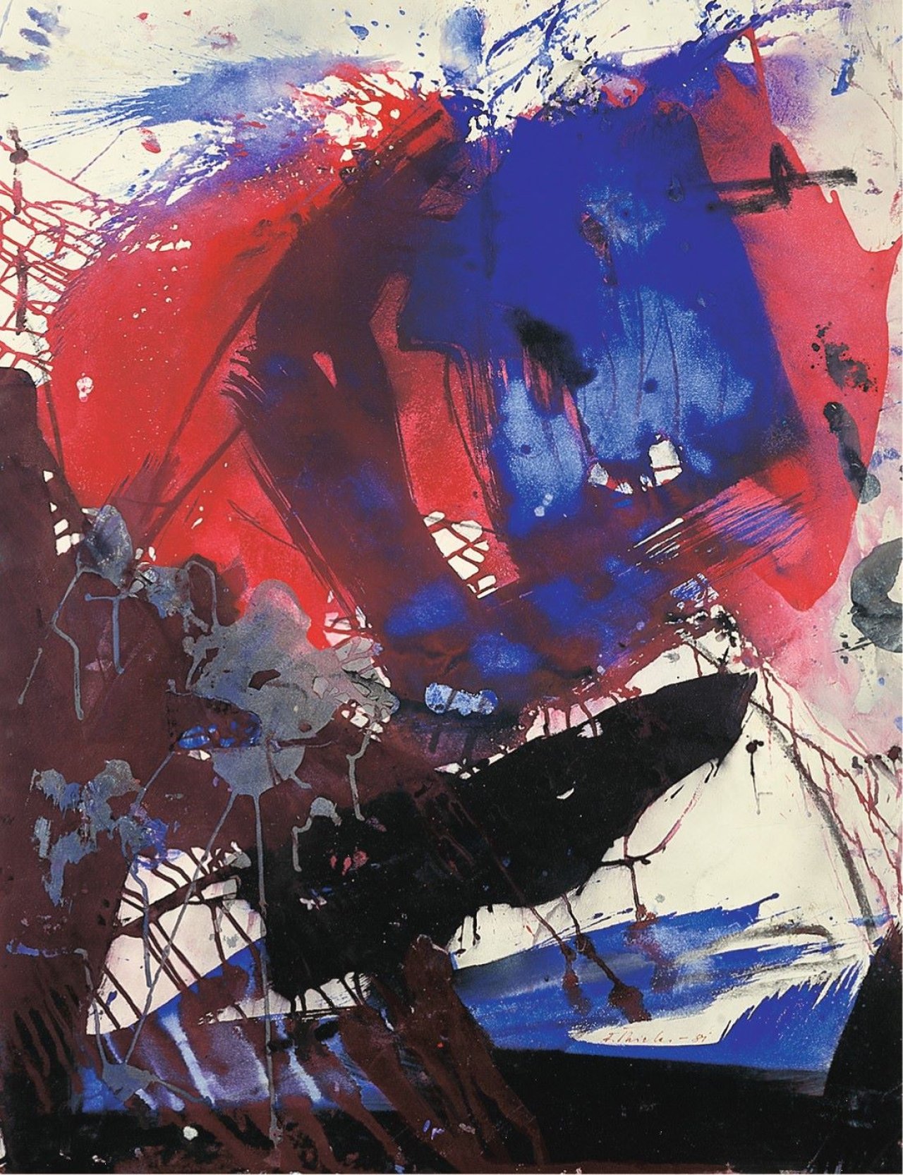 This picture shows the following artwork: Fred Thieler. Ohne Titel. 1981.