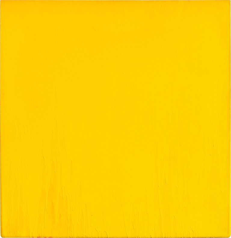 Auf diesem Bild ist das folgende Kunstwerk zu sehen: Joseph Marioni. Yellow Painting (No. 3). 1986.