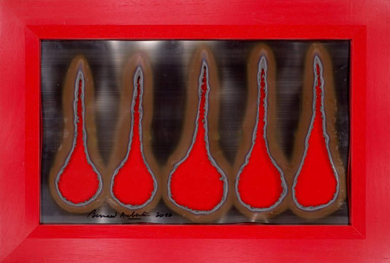 Auf diesem Bild ist das folgende Kunstwerk zu sehen: Bernard Aubertin. Dessin de Feu. 2010.