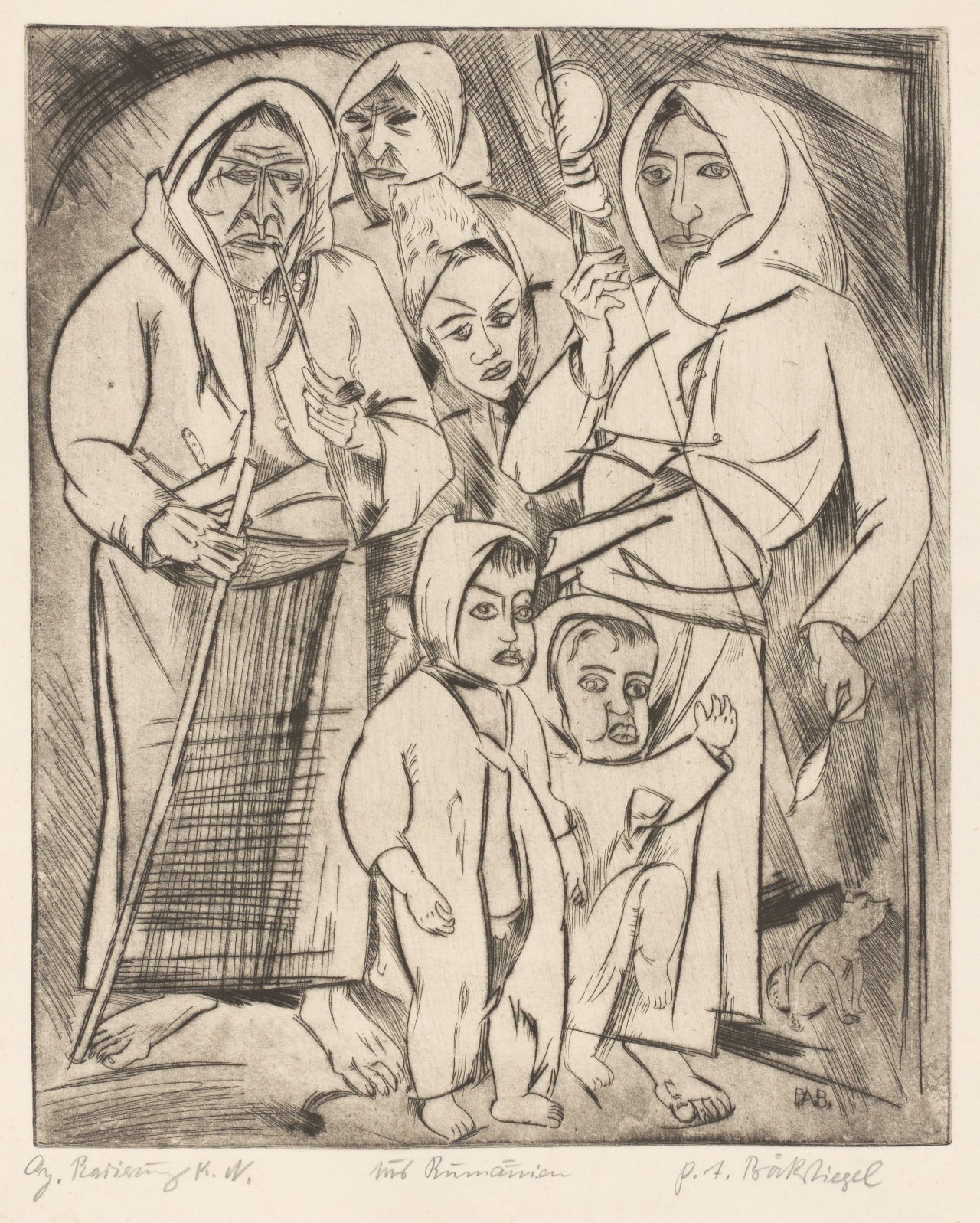 Auf diesem Bild ist das folgende Kunstwerk zu sehen: Peter August Böckstiegel. „Aus Rumänien“. 1917.