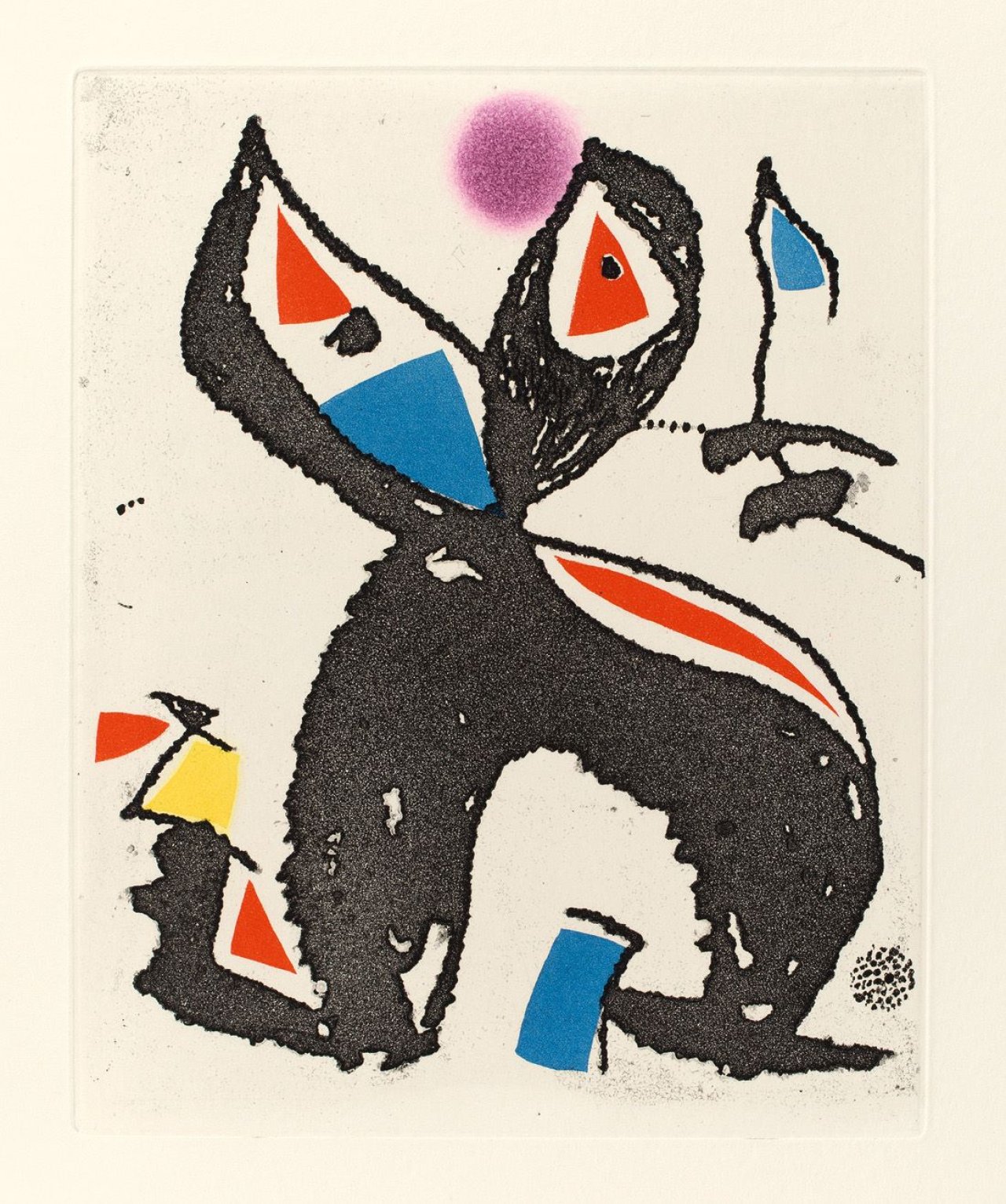 Auf diesem Bild ist das folgende Kunstwerk zu sehen: Joan Miró. „René Char: Le marteau sans maître“. 1976.