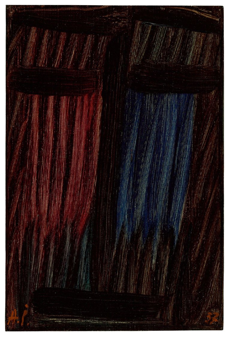 Auf diesem Bild ist das folgende Kunstwerk zu sehen: Alexej von Jawlensky. „Große Meditation: Aufbegehren der Sünde“. 1937.