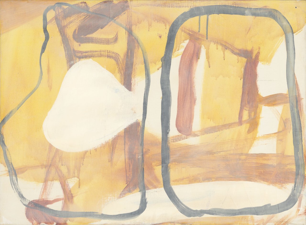Auf diesem Bild ist das folgende Kunstwerk zu sehen: Olav Christopher Jenssen. „SEMANTIK“. 1995.