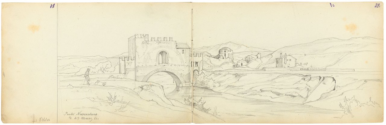 Catalog image of Skizzenbuch aus Olevano und Rom. 1860/61
