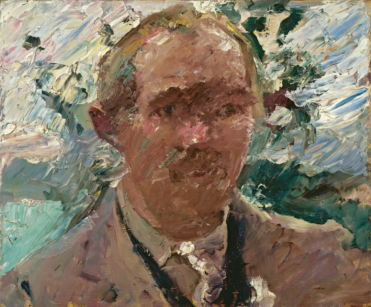 This picture shows the following artwork: Lovis Corinth. “Selbstporträt am Walchensee“. 1922.