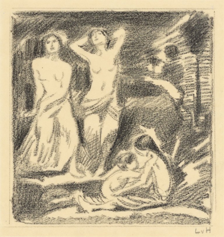 Auf diesem Bild ist das folgende Kunstwerk zu sehen: Ludwig von Hofmann. Frauen mit Kindern.