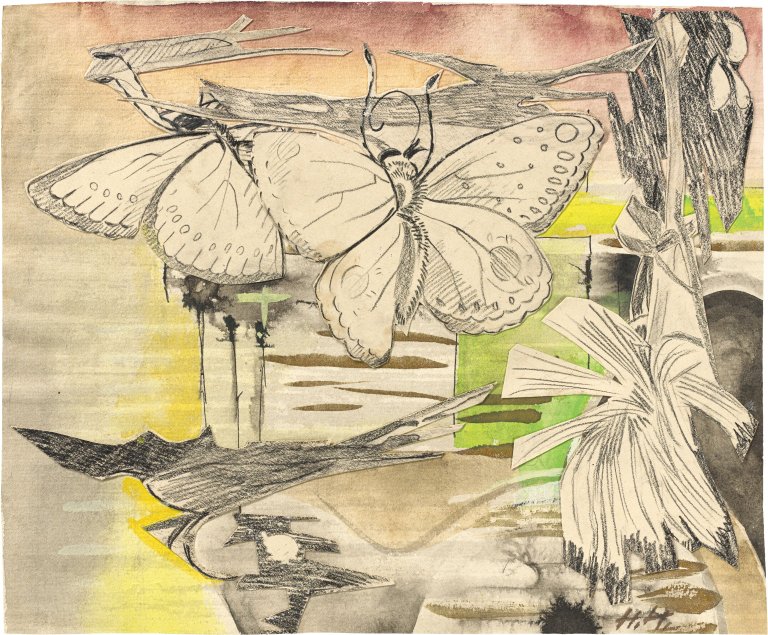 Auf diesem Bild ist das folgende Kunstwerk zu sehen: Hannah Höch. „Dolomiten“. 1935.